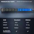 ODM Midsize Standard Corded Rubber Golf Grips for Golf Club